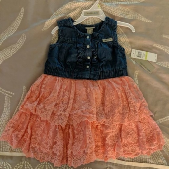 Calvin Klein Other - Calvin Klein toddler lace dress